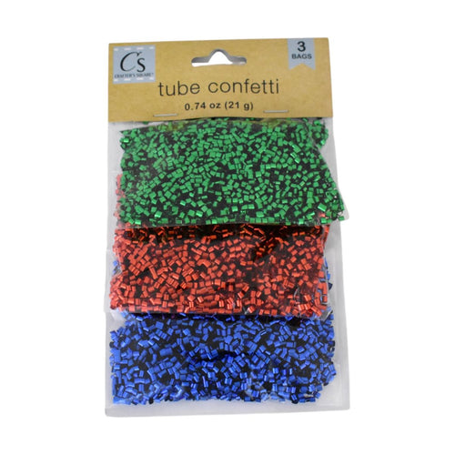 Tube Confetti, Three Color Bags