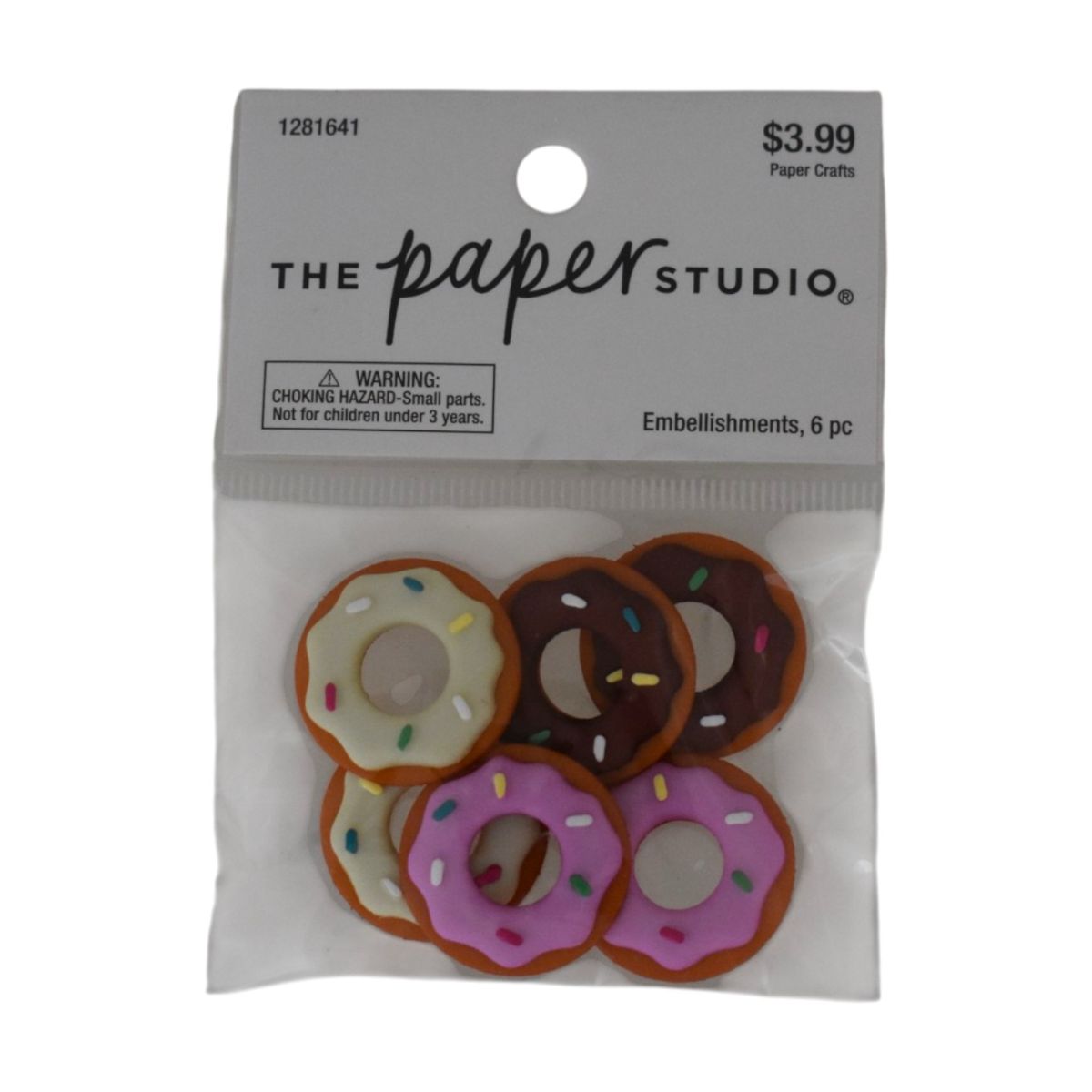 Donut Embellishments, 6 Piece Set