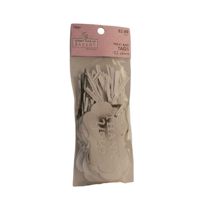 Silver Treat Bag Tags, 23 Count