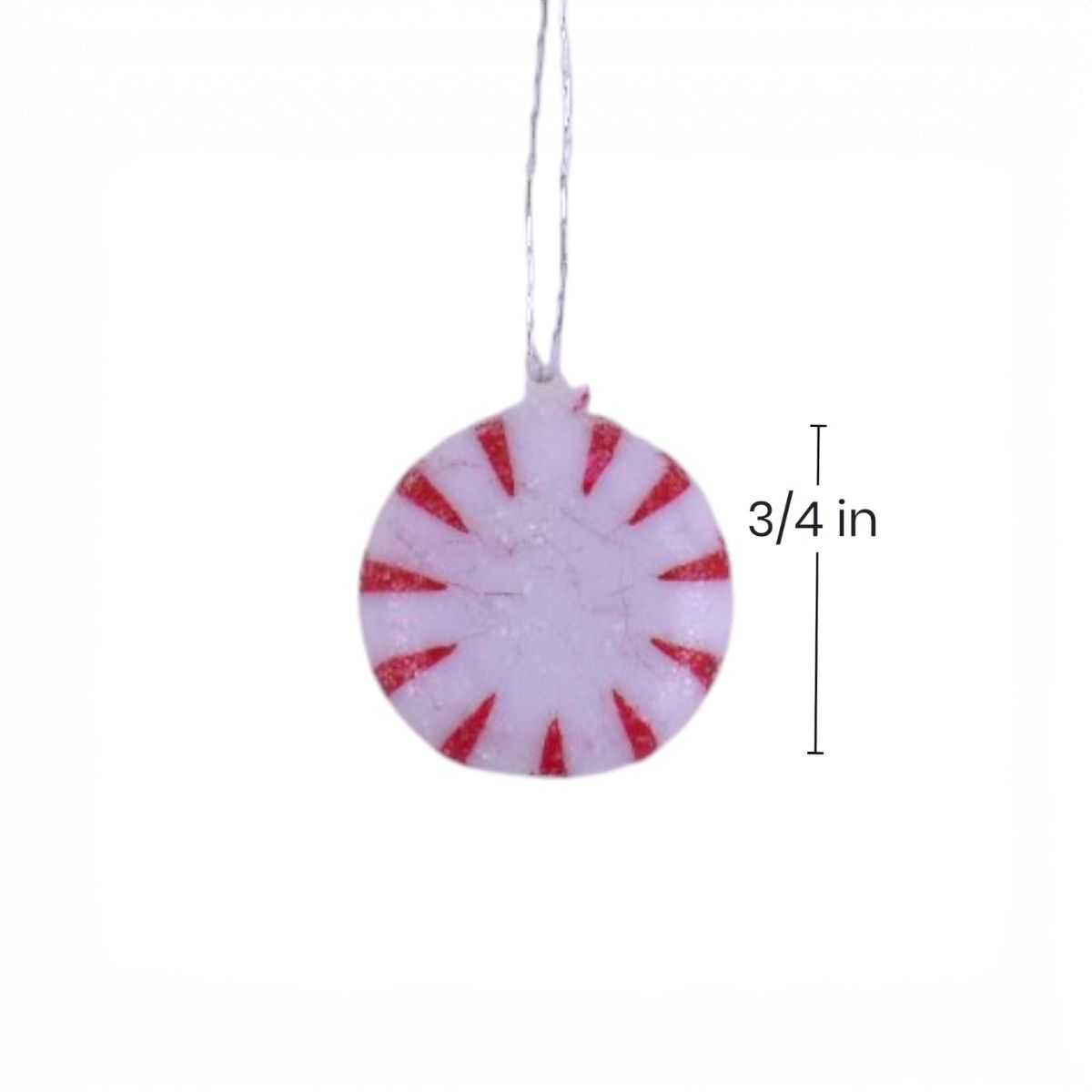 Mini Peppermint Candy Ornaments, 24 Count