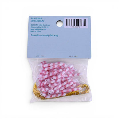 Glitter Mini Candy Cane Ornaments, 48 Count