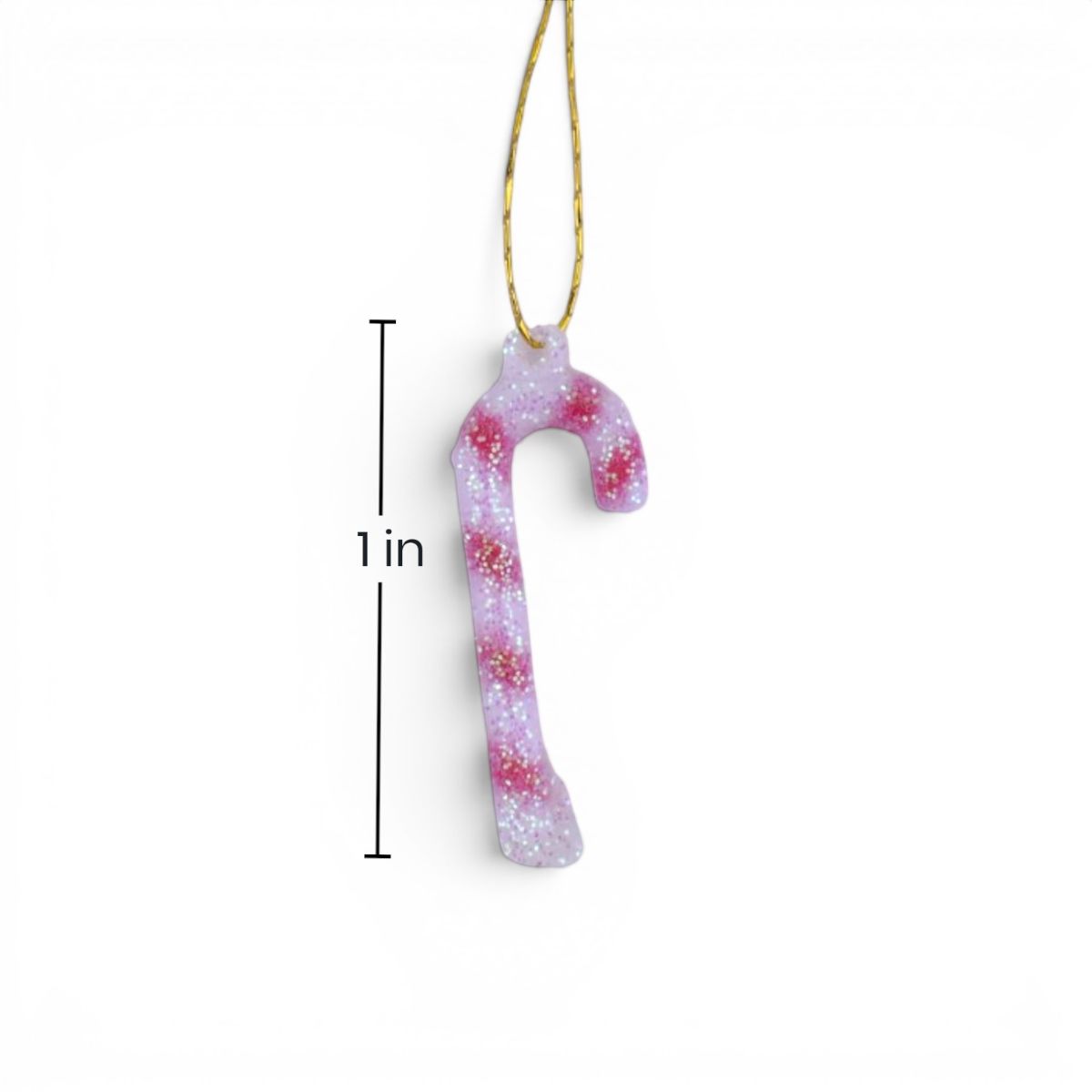 Glitter Mini Candy Cane Ornaments, 48 Count