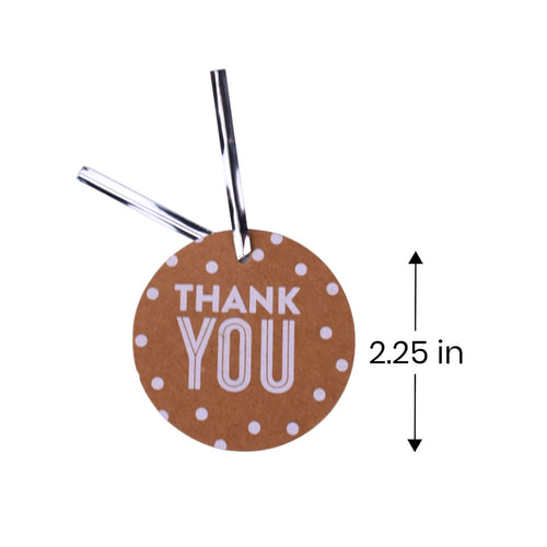 Round Thank You Tags, Set of 12