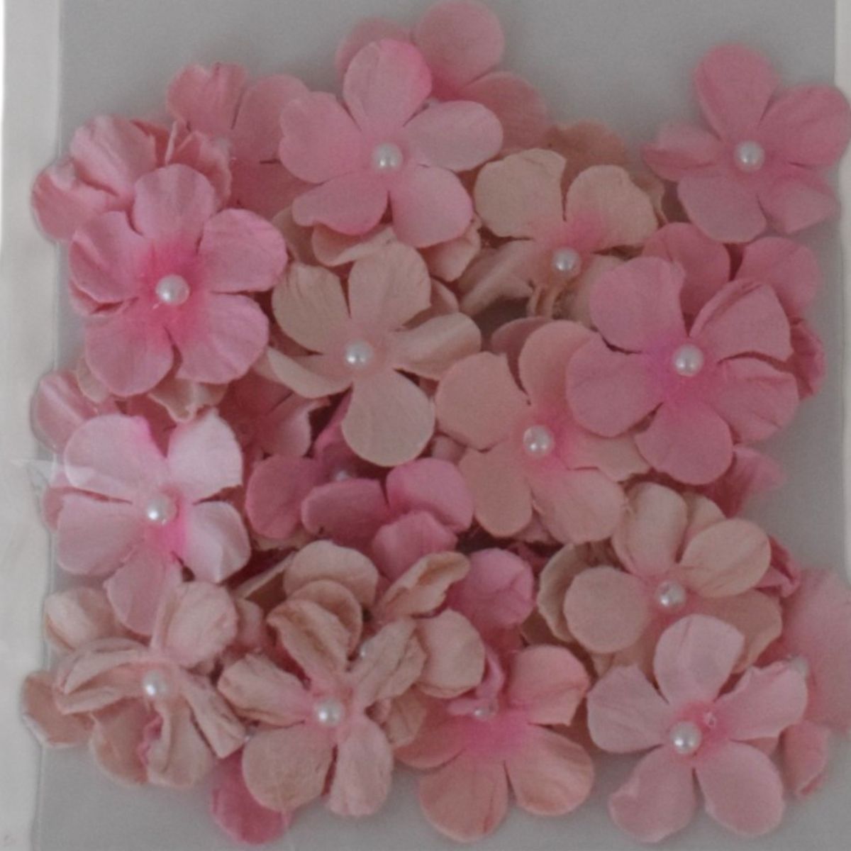 The Paper Studio Pink Floral Embellishments, 40 Piece Set