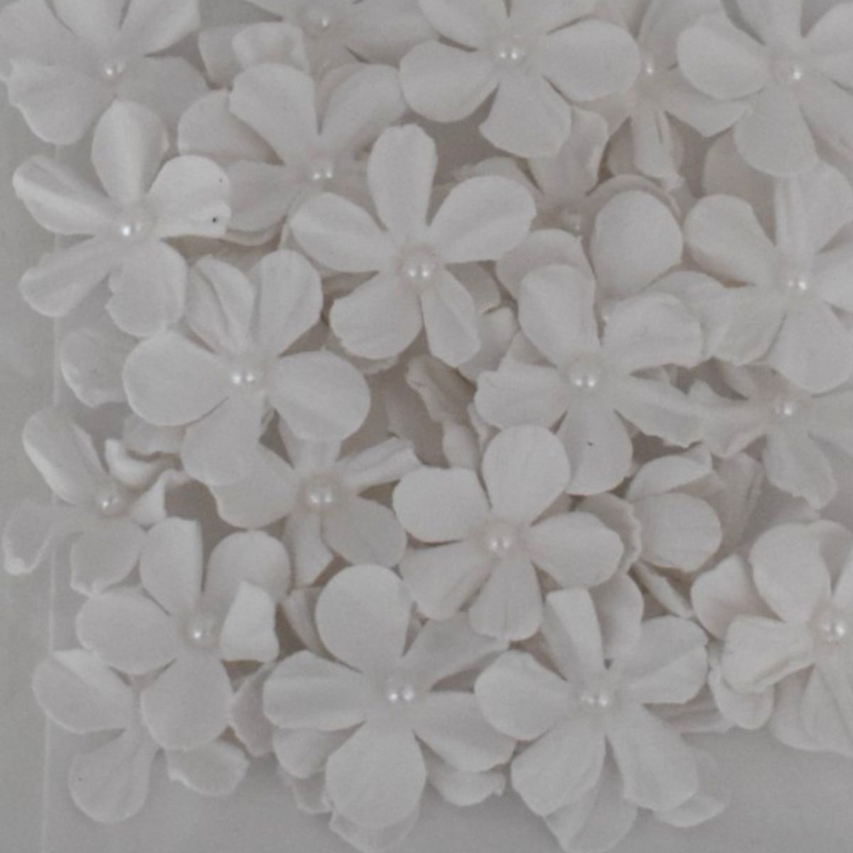 The Paper Studio White Floral Embellishments, 40 Piece
