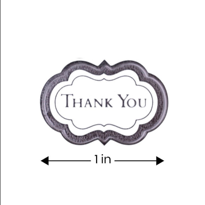 Thank You Silver Envelope Seals, 63 Count