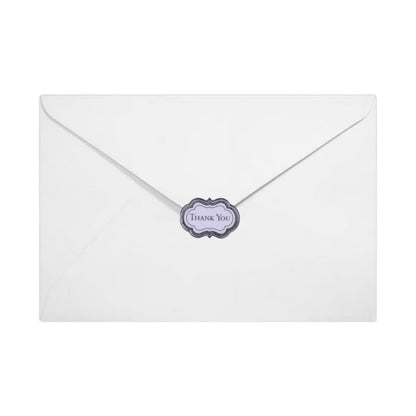 Thank You Silver Envelope Seals, 63 Count