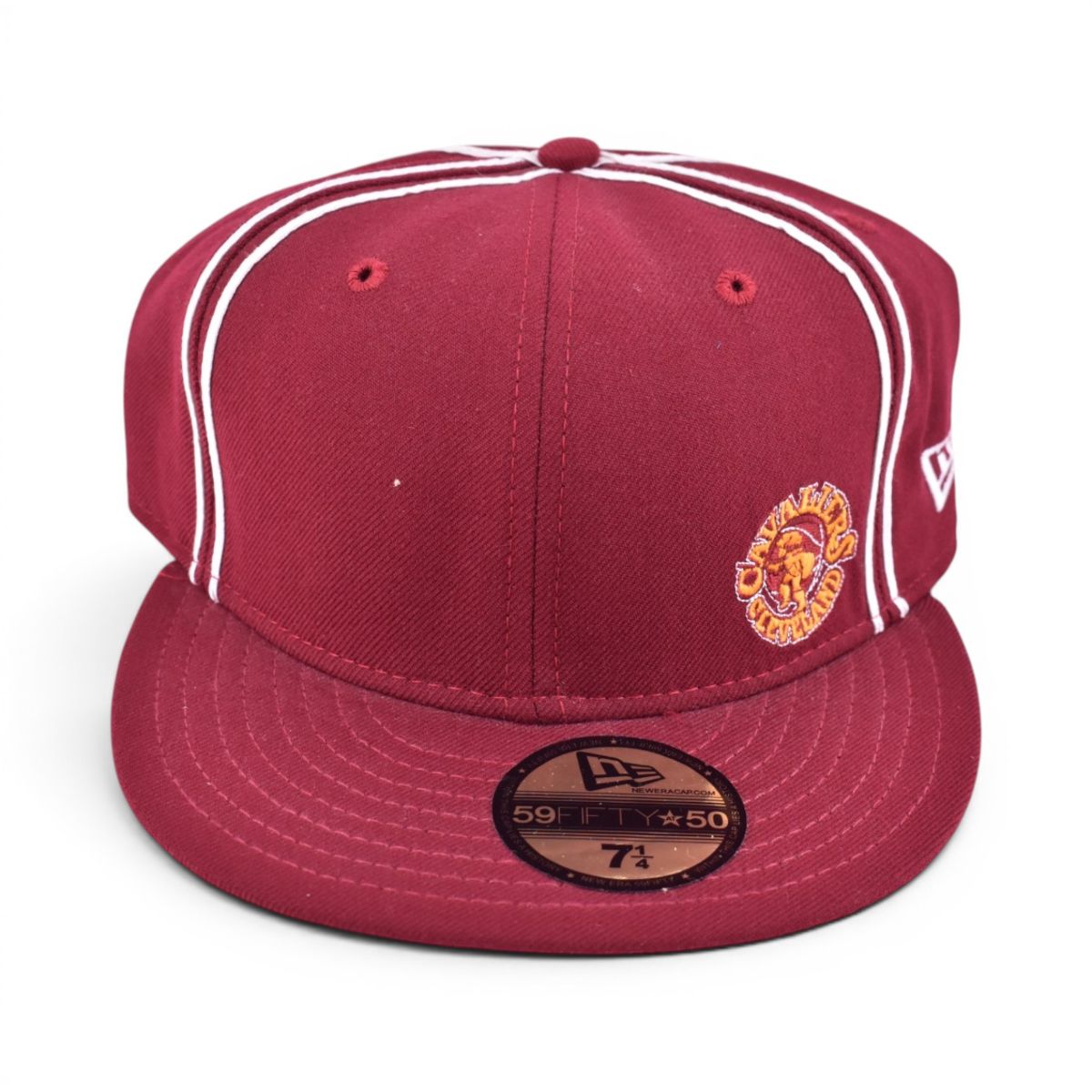 New Era Cleveland Cavaliers Maroon Fitted Cap, Size 7 1/4
