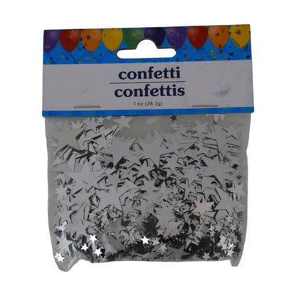Silver Star Confetti, 1 oz