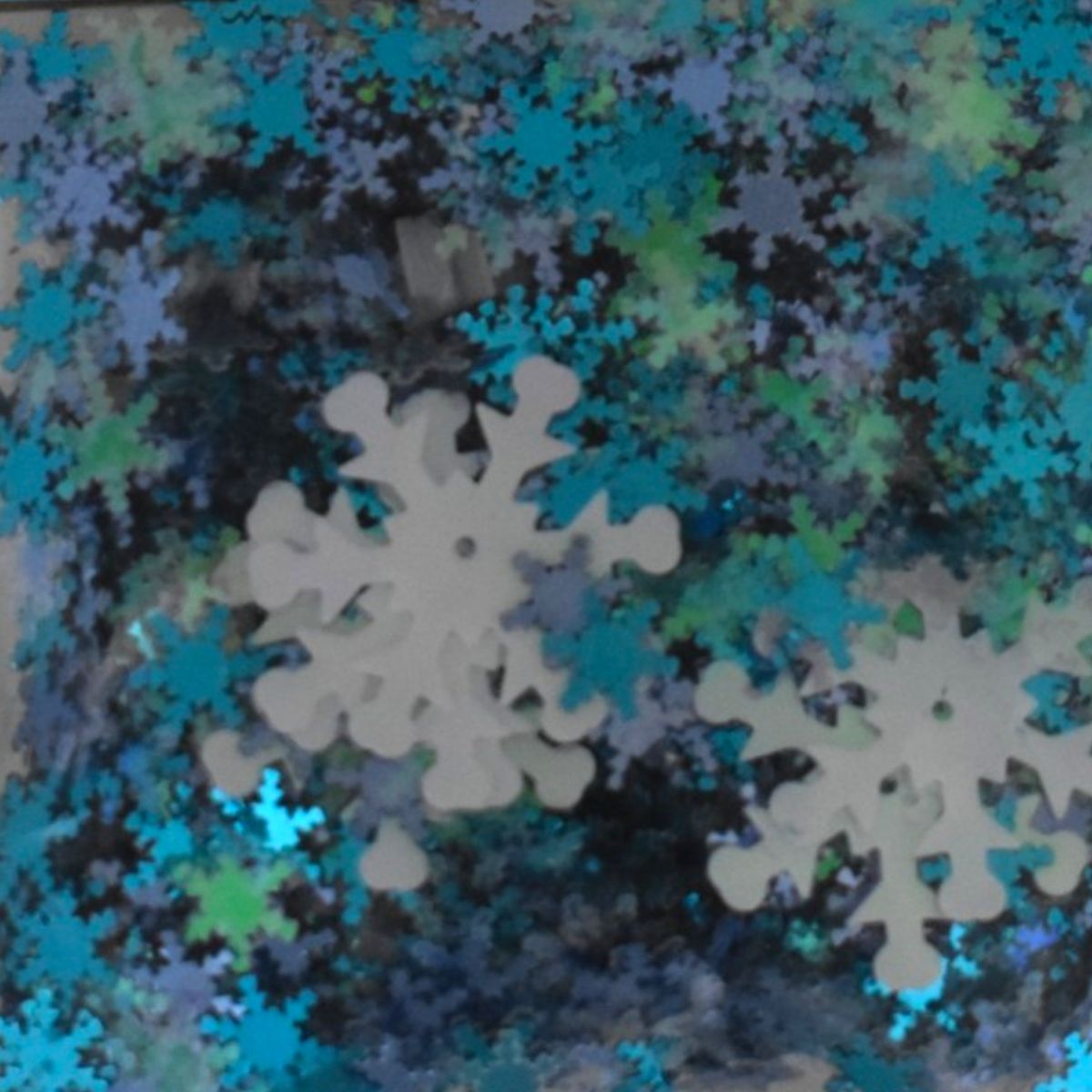 Assorted Snowflakes Sequins, Blue Mix, 0.42oz