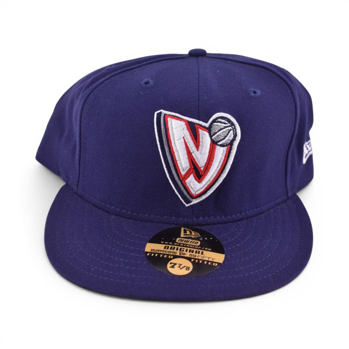 New Era New Jersey Nets Navy Fitted Cap, Size 7 7/8