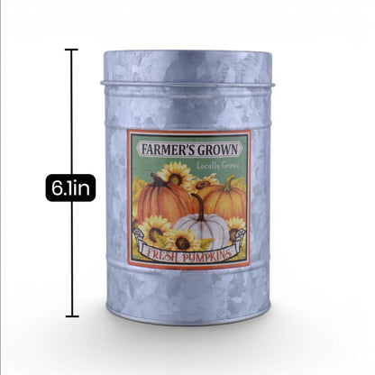 Decorative Container - Fresh Pumpkins Locally Grown