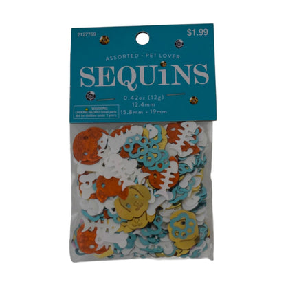 Assorted Pet Lover Sequins, 0.42oz