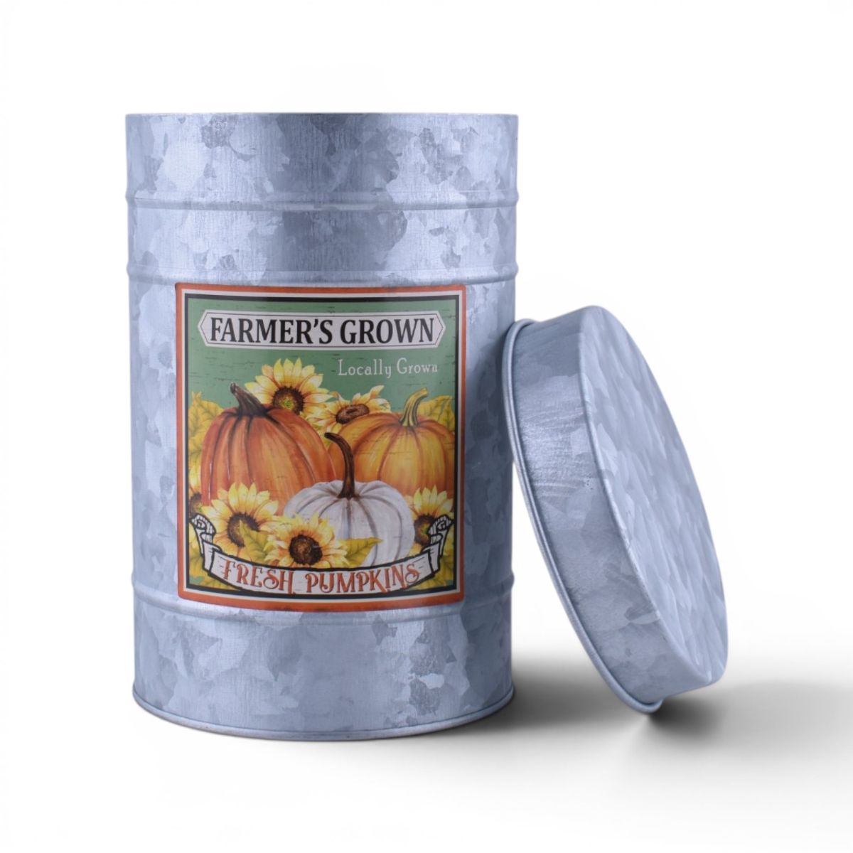 Decorative Container - Fresh Pumpkins Locally Grown