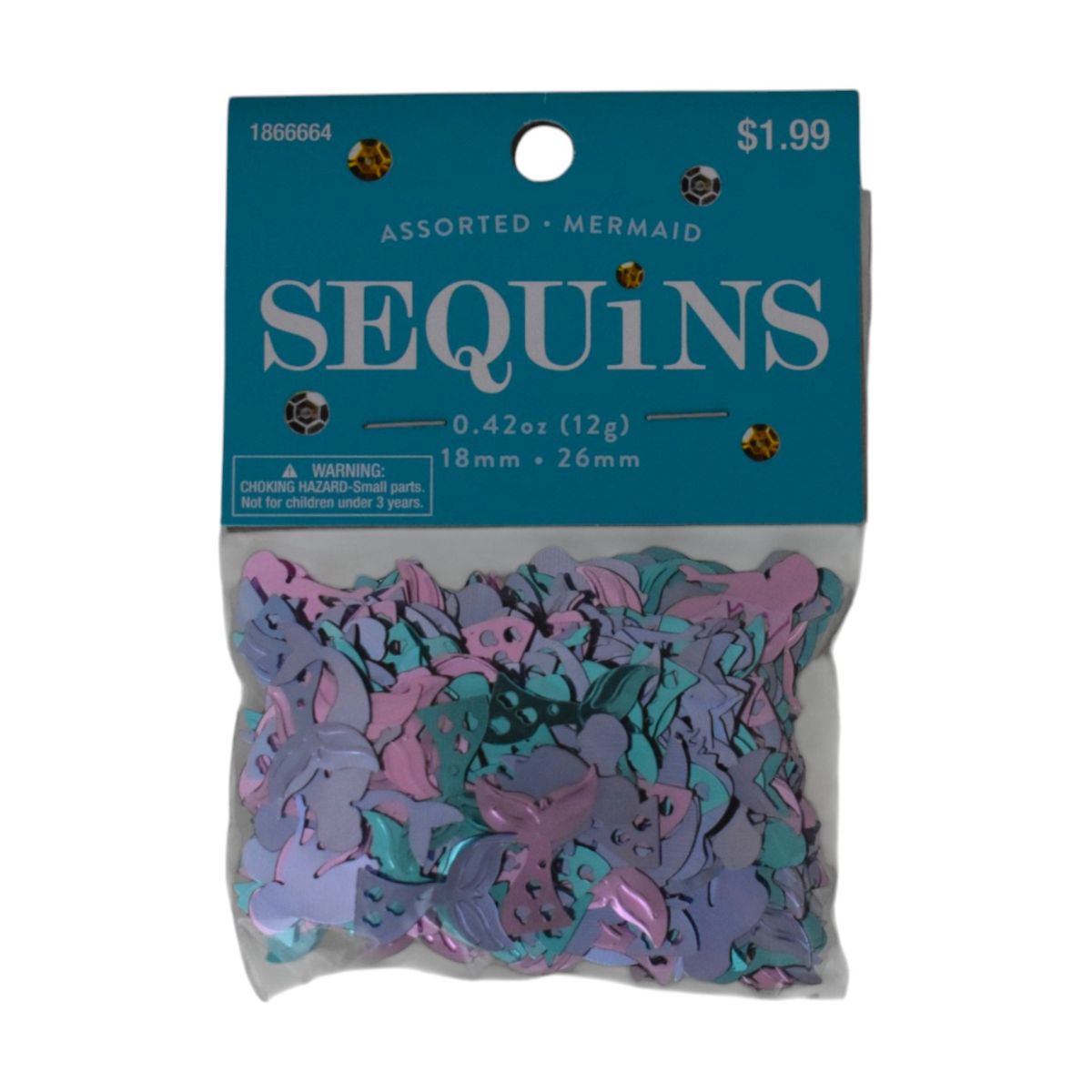 Assorted Mermaid Sequins, 0.42oz (16 Pack)