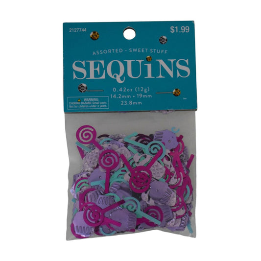 Assorted Sweet Stuff Sequins, Multicolor