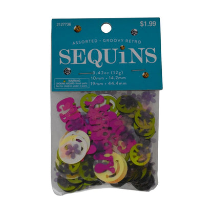 Assorted Groovy Retro Sequins