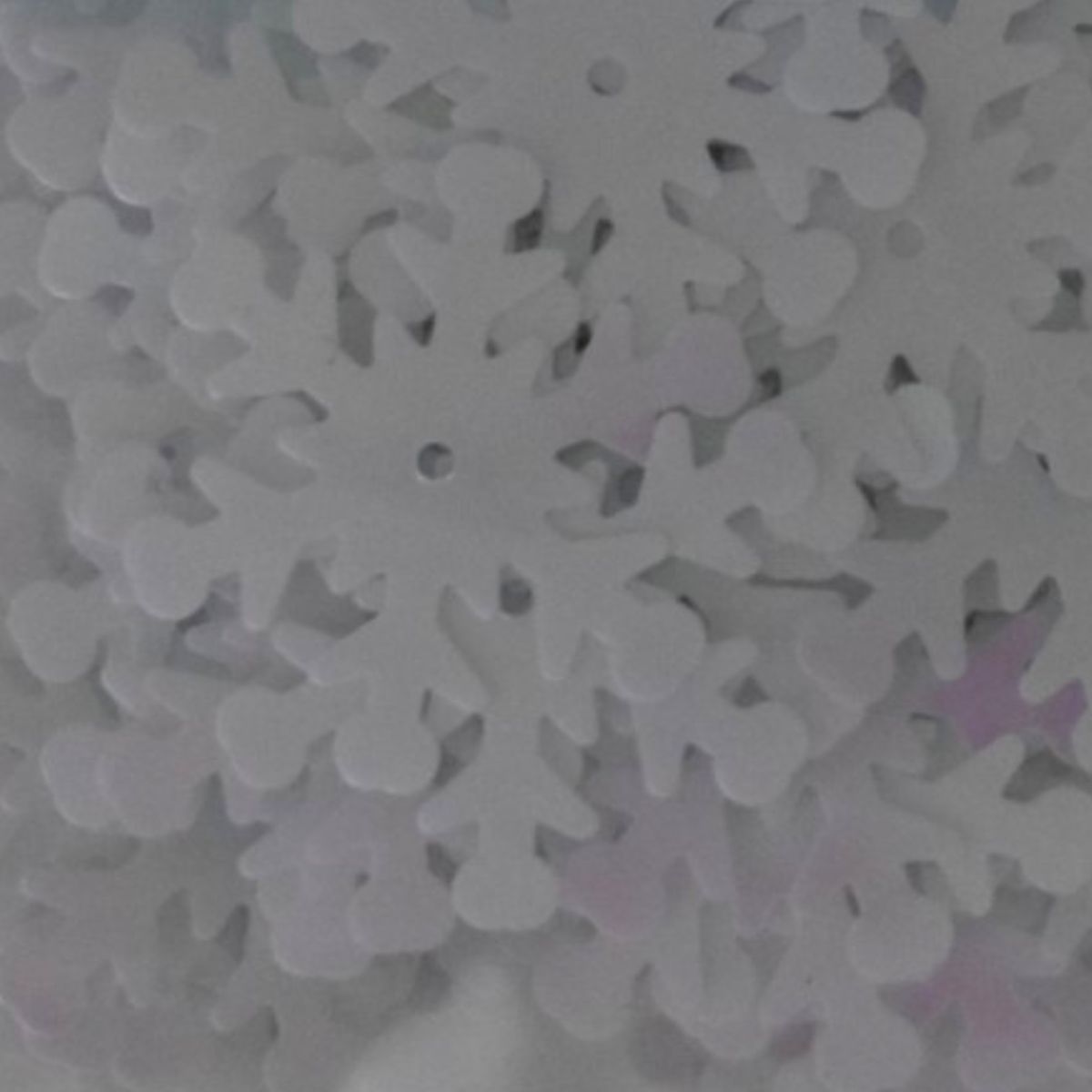 Iridescent Snowflakes White Craft Sequins, 0.53oz