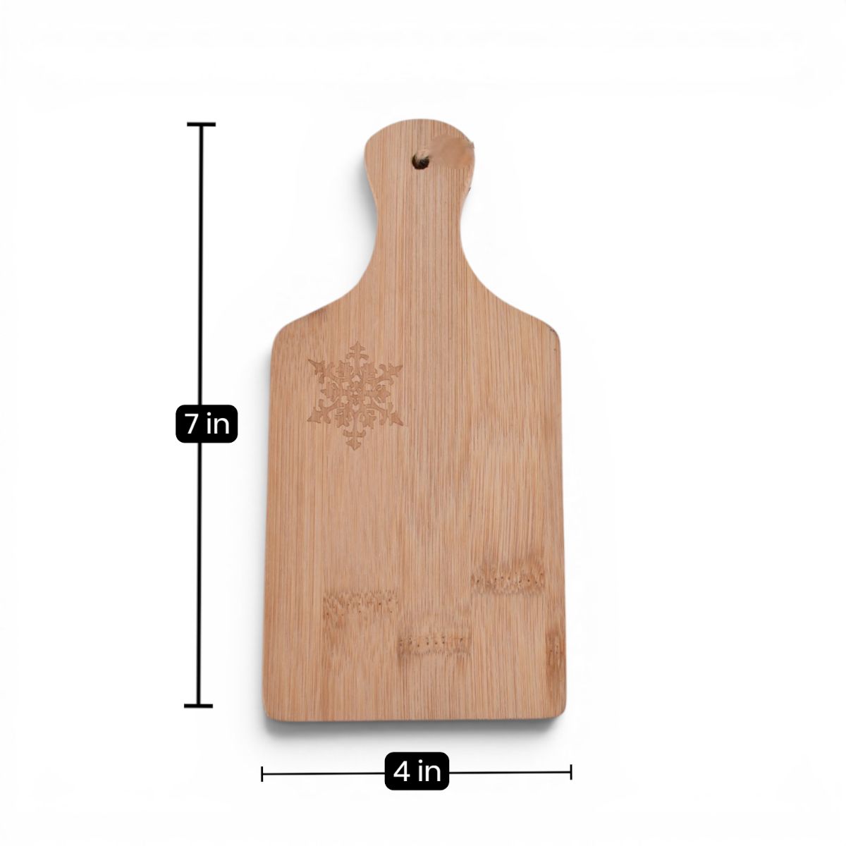 Snowflake Bamboo Cutting Board with Handle