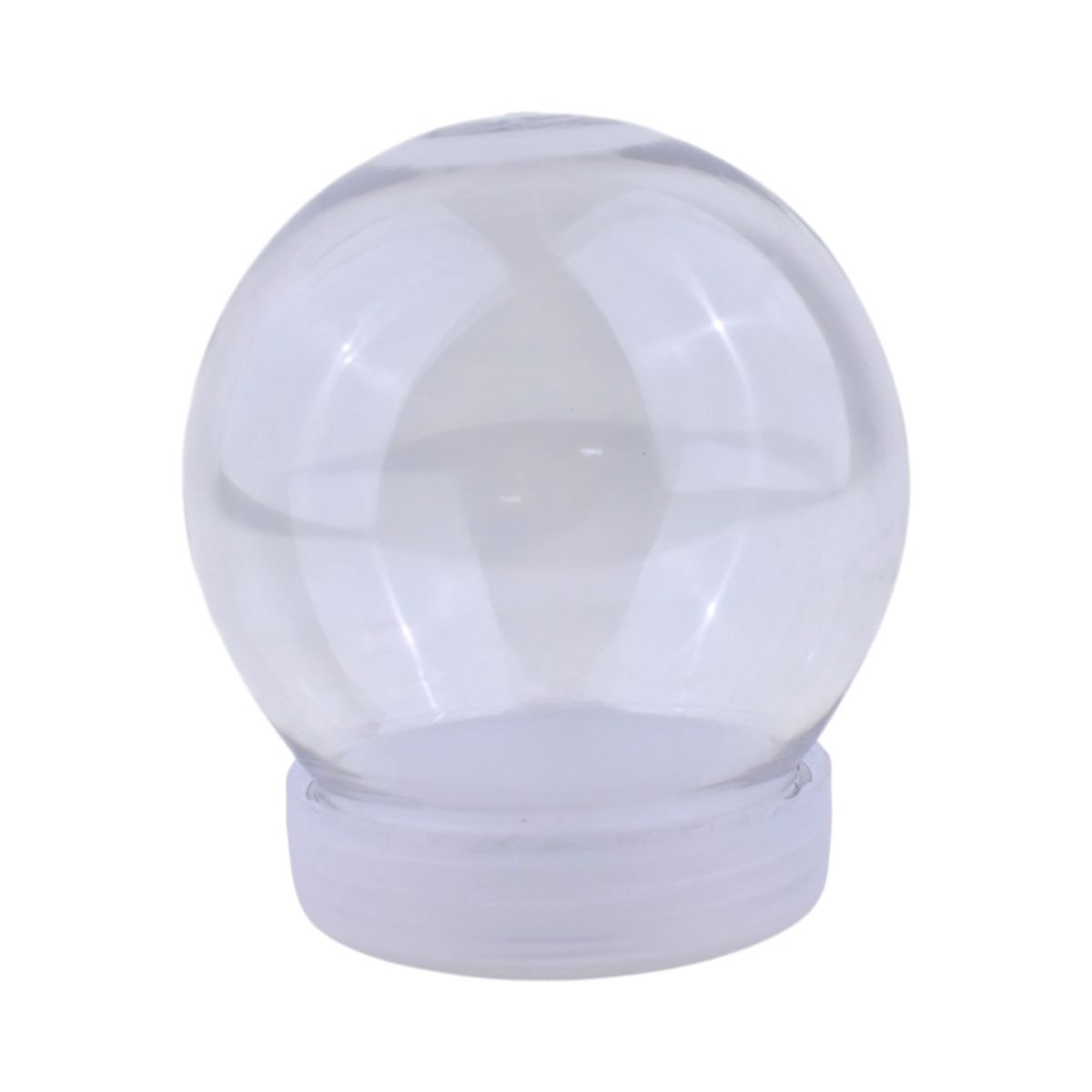 Clear Round Plastic Snow Globe