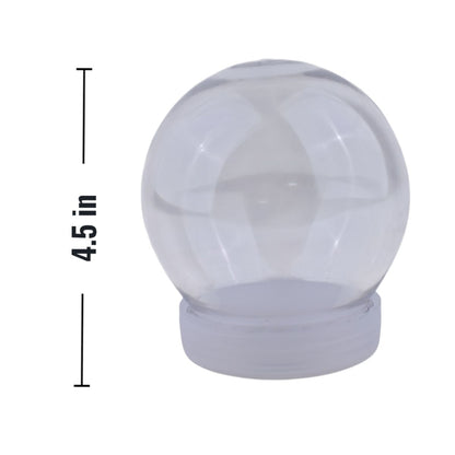 Clear Round Plastic Snow Globe