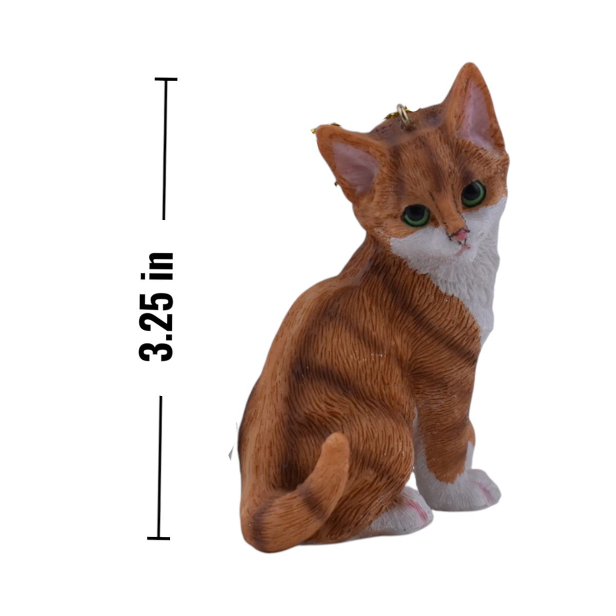 Orange Tabby Kitten Christmas Ornament