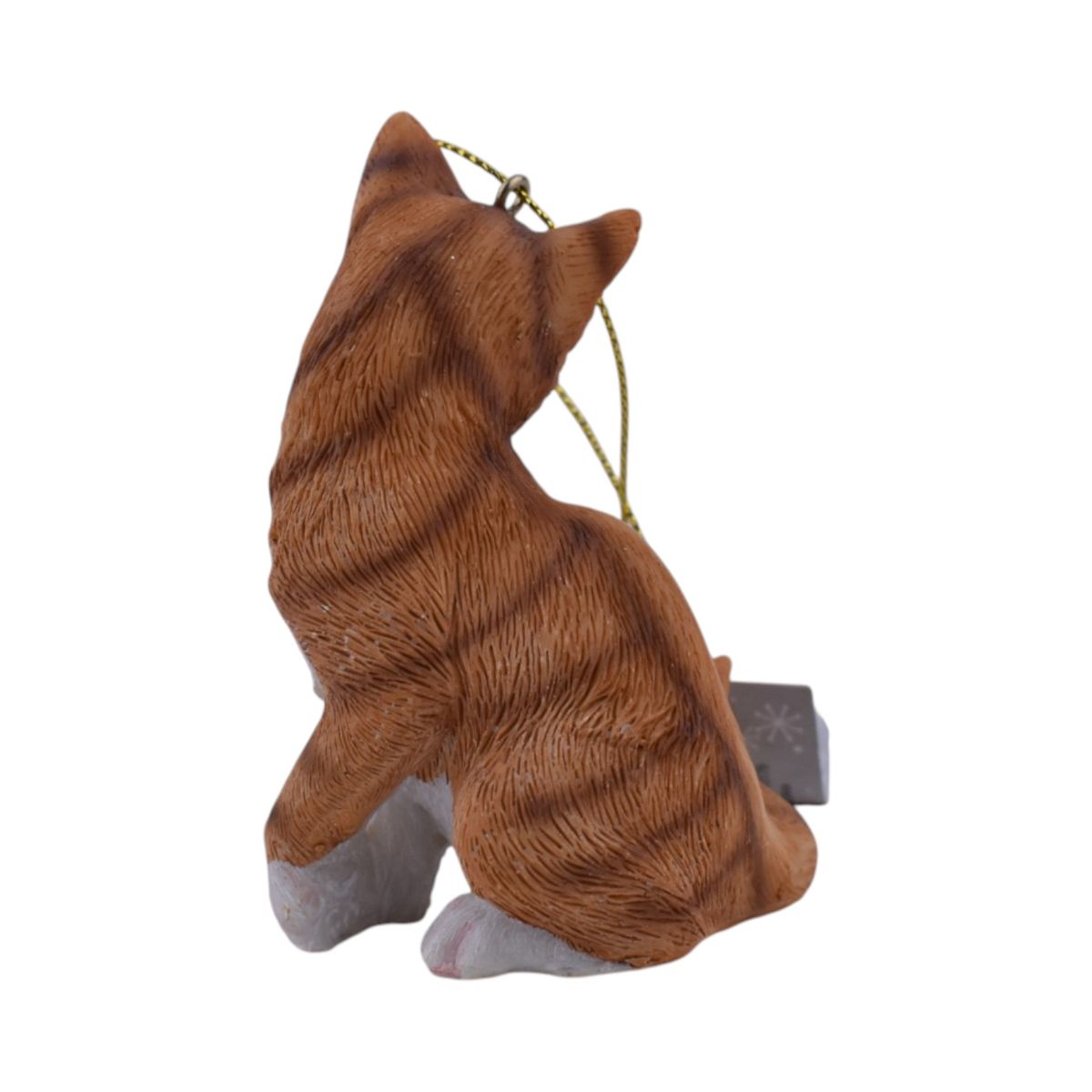 Orange Tabby Kitten Christmas Ornament