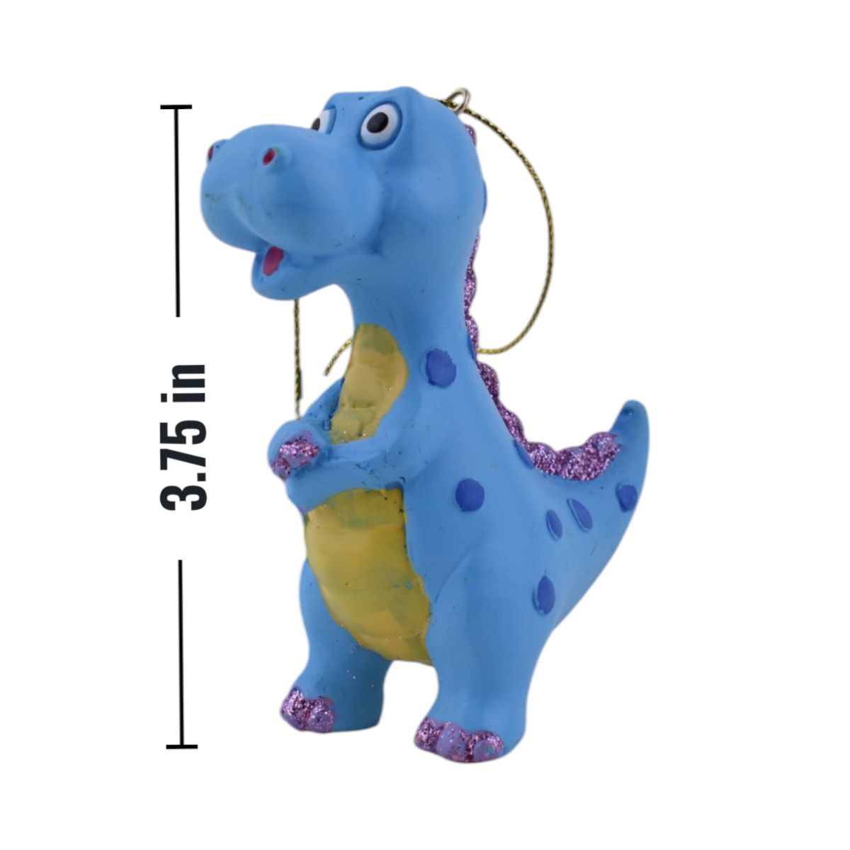Blue Dinosaur Christmas Ornament