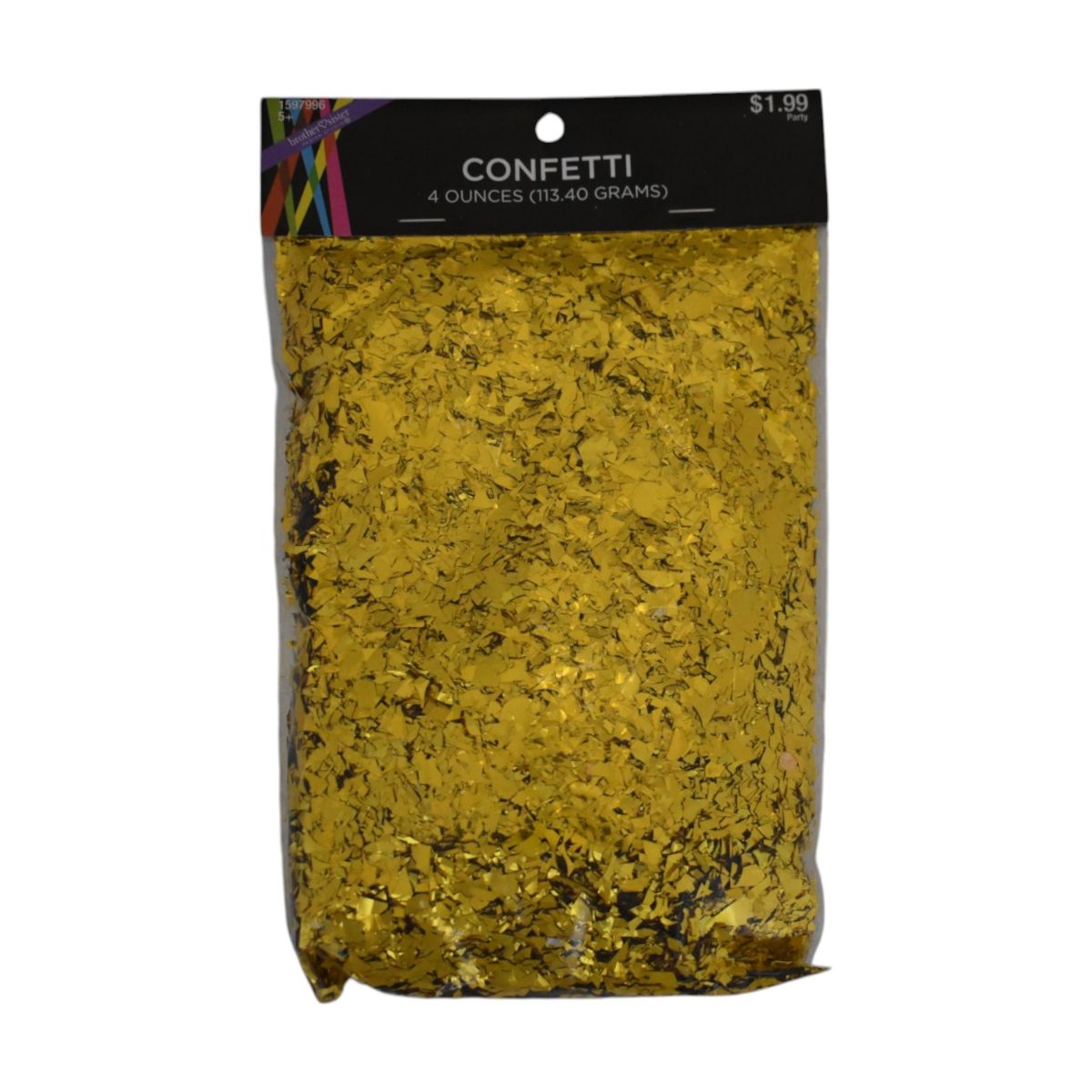 Gold Metallic Confetti, 4 Ounces