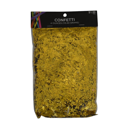 Gold Metallic Confetti, 4 Ounces