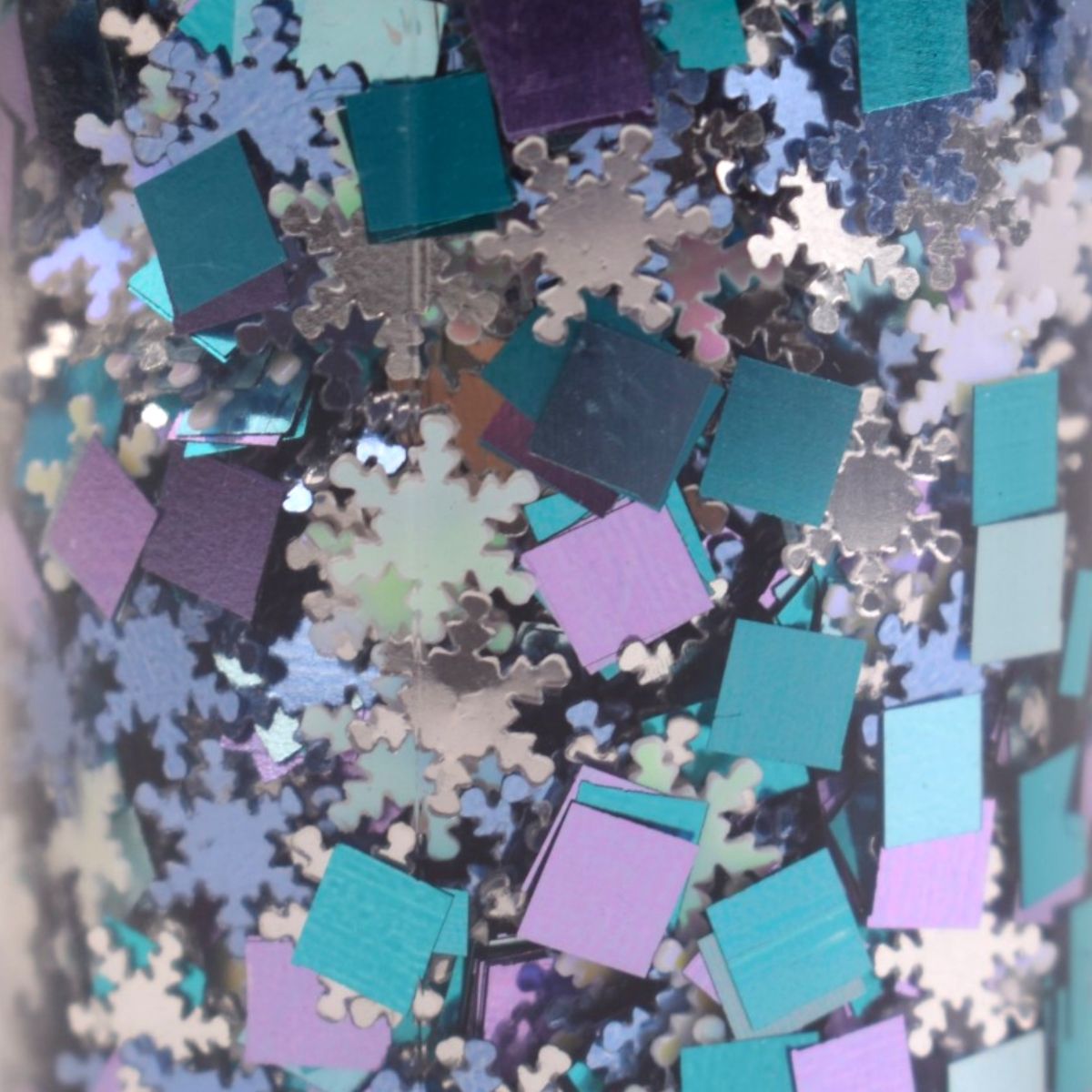 Snowy Daze Glitter Shapes, 1.05oz Shaker