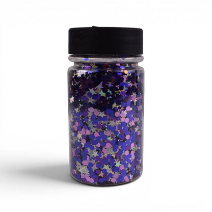 Night Sky Shapes Craft Glitter Shaker, 1.4oz