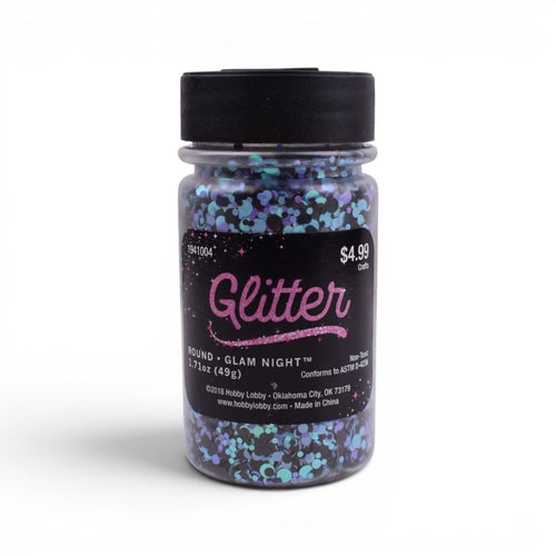 Glam Night Round Glitter Shaker, 1.71oz