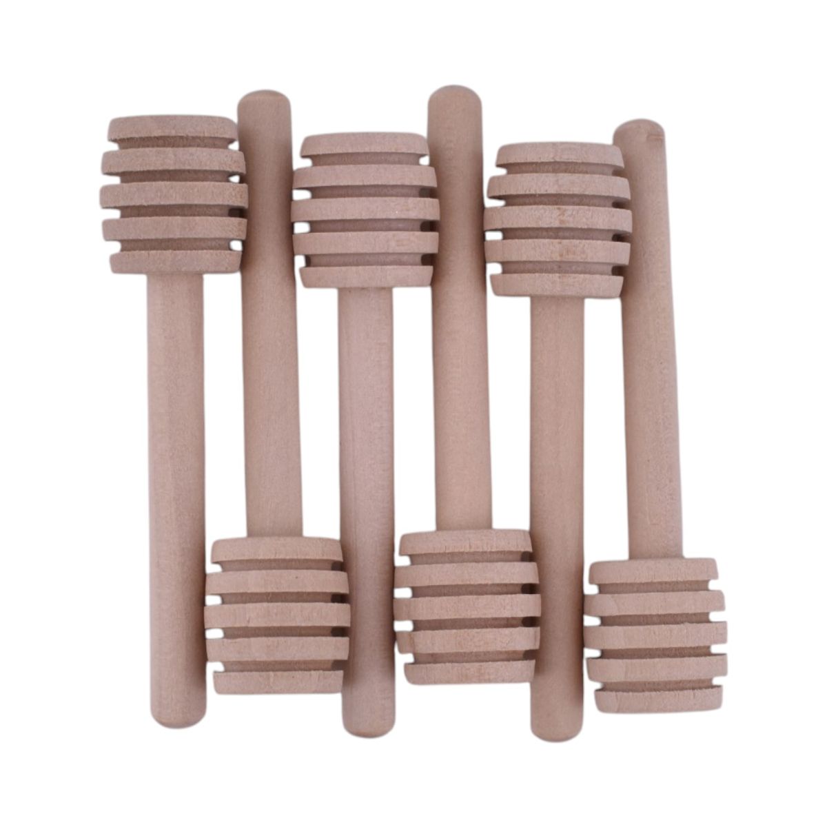 Wooden Honey Dippers, Set of 6