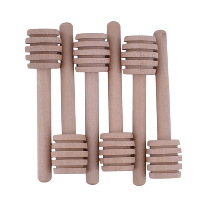 Wooden Honey Dippers, Set of 6
