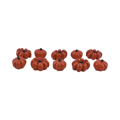 Mini Orange Pumpkins, 10 pc