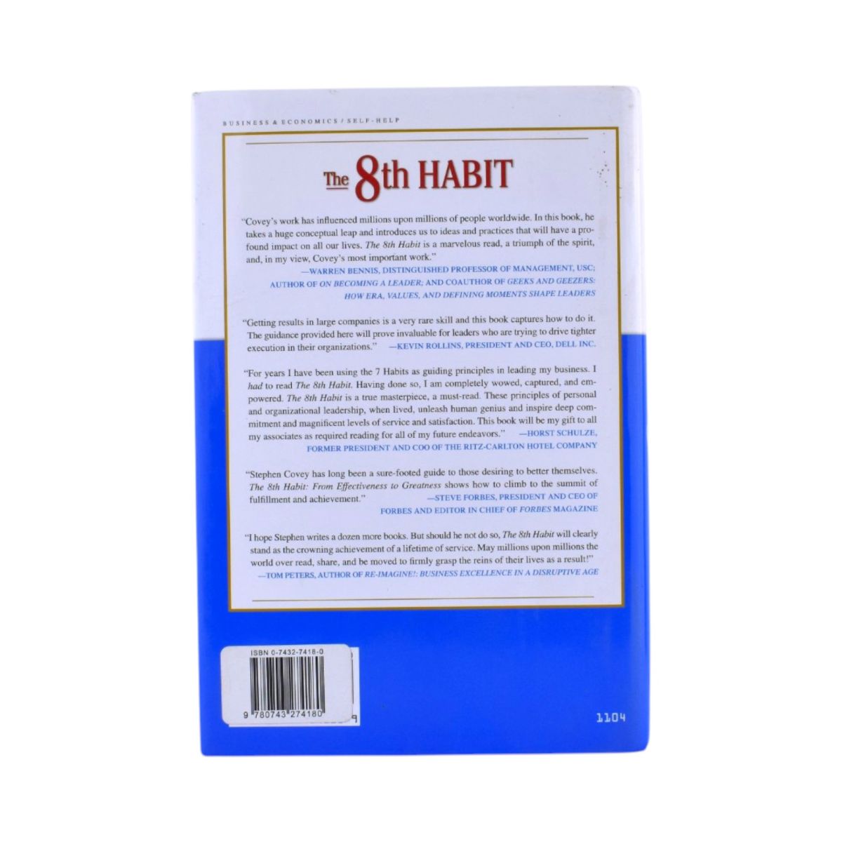The 8th Habit: From Effectiveness to Greatness by Dr Stephen R. Covey