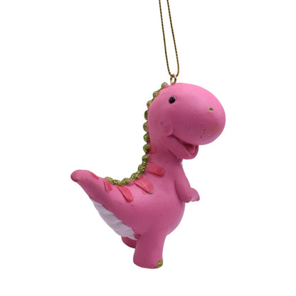 Pink Dinosaur Ornament