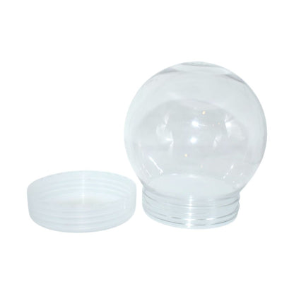 Clear Round Plastic Snow Globe