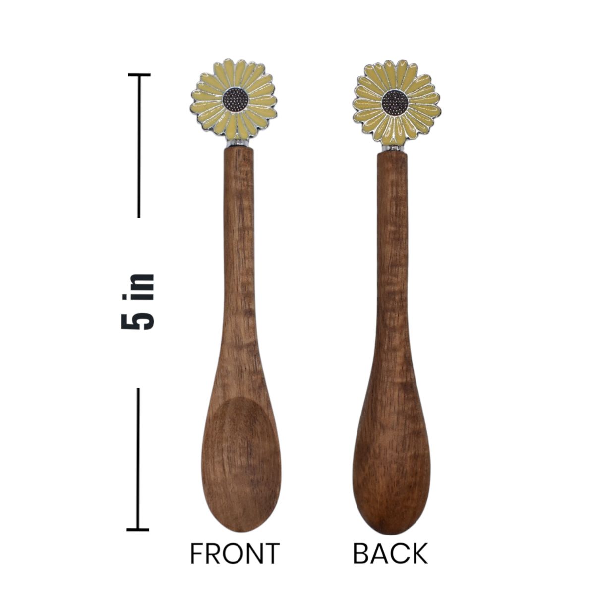 Fall Sunflower Wooden Spoons, Set of 4