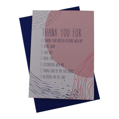Sassy Thank You Greeting Cards – Set of 4 (With Envelopes)