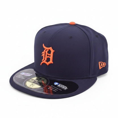 New Era Detroit Tigers Navy Fitted Cap, Size 7 5/8