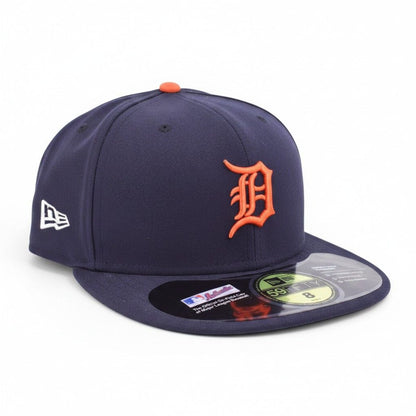 New Era Detroit Tigers Navy Fitted Cap, Size 8