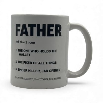 Definition of Father – White Ceramic Coffee Mug (11oz)