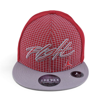 Jordan Flight Red Grid Fitted Cap