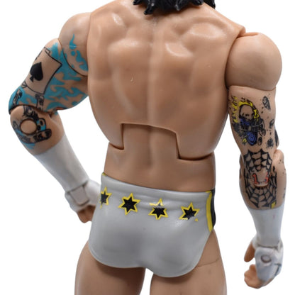 WWE CM Punk Action Figure White Star Trunks Loose