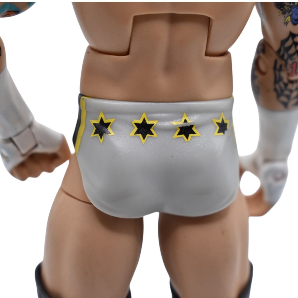 WWE CM Punk Action Figure White Star Trunks Loose