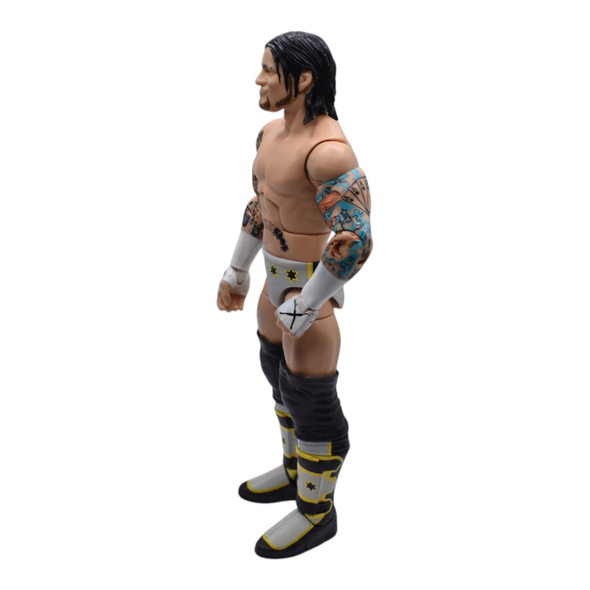 WWE CM Punk Action Figure White Star Trunks Loose