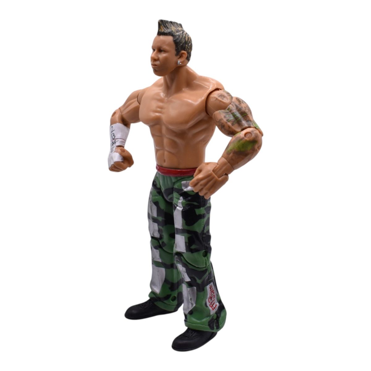 WWE Mattel Jeff Hardy Action Figure in Green Camo Pants