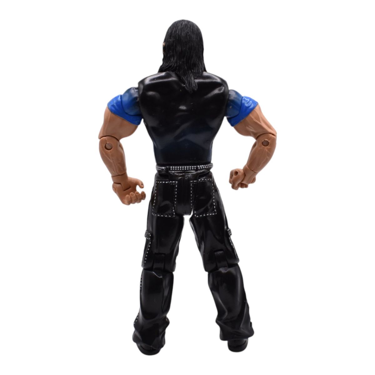 WWE Mattel AJ Styles Wrestling Action Figure in Black and Blue Shirt